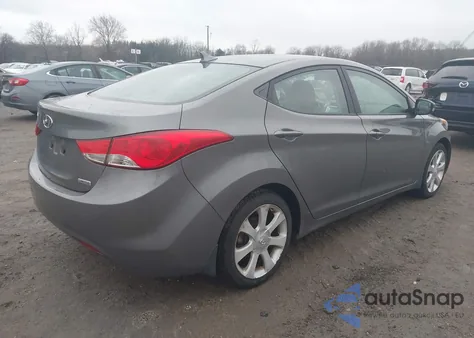2012 Hyundai Elantra Limited from USA, damaged, VIN 5NPDH4AE7CH112085